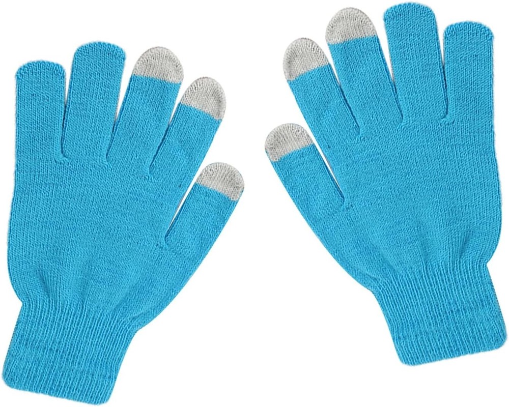 Winter Touchscreen Gloves Warm AntiSlip Touchscreen Texting Gloves Light Blue OS