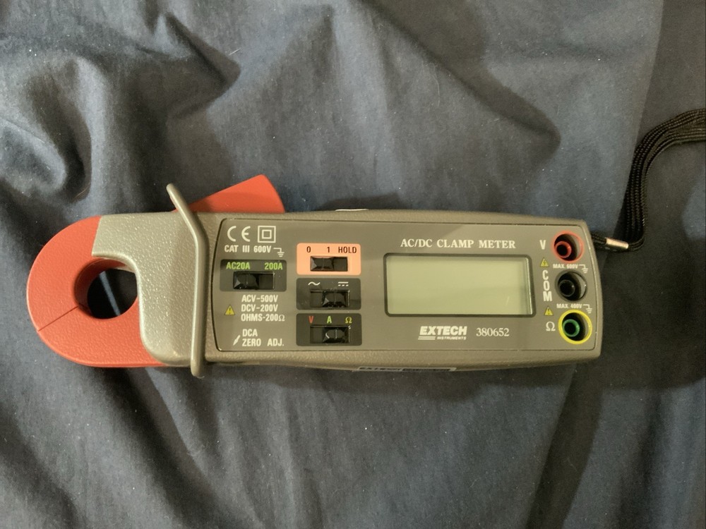 Extech Instruments AC/DC Mini Clamp Meter 380652 & Case