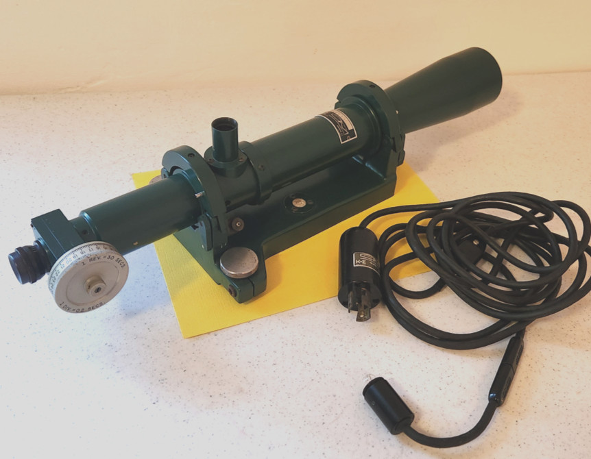 K&E Keuffel & Esser 71-4210 Autocollimator including lighting & manual. Tested