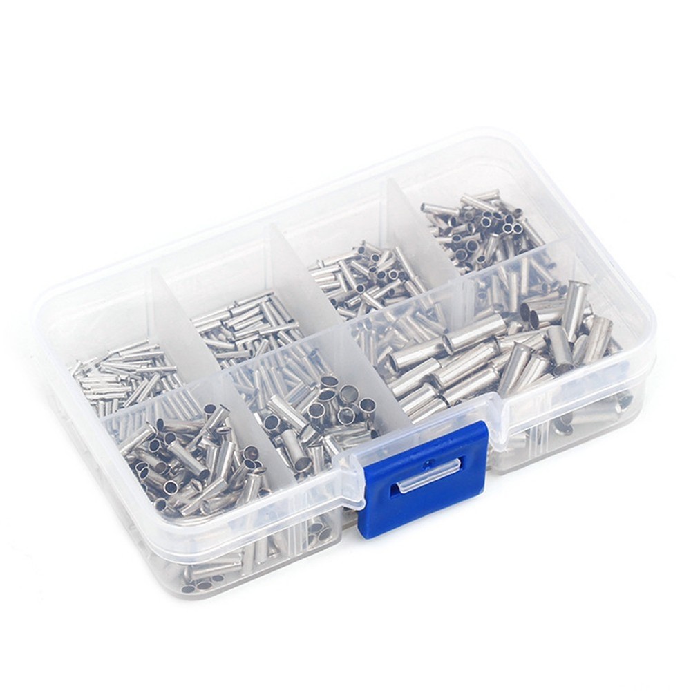 Copper Wire Ferrule Kit for Easy Connections Includes 700 Terminals Sizes