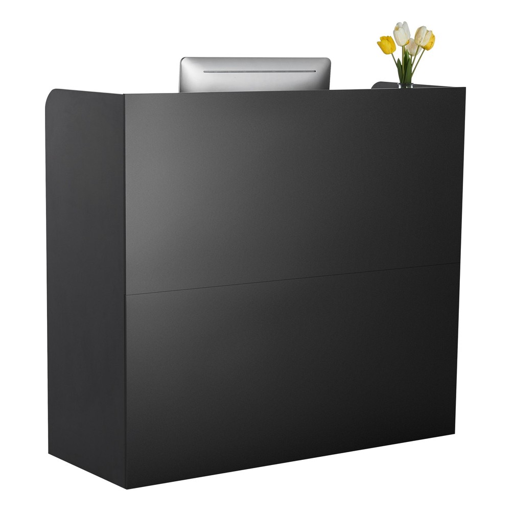 [New]]Reception Desk, 47 Inch Rectangular Front Counter Table, Office Reception