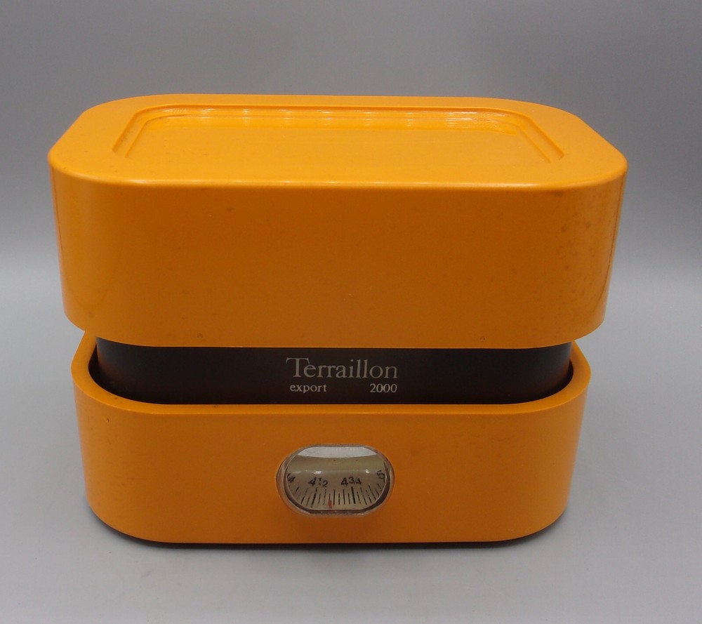 Vintage TERAILLON 6.5" Export Kitchen Scale w/ Top & Magnifying Scale Reader