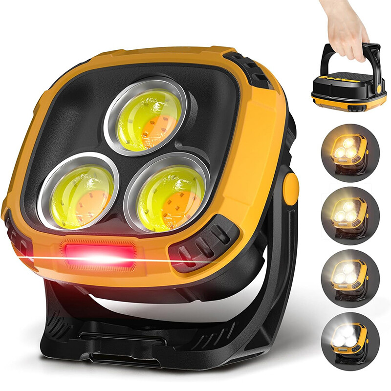 3300 Lumen USB Rechargeable LED Work Light Magnetic Super Bright Worklight