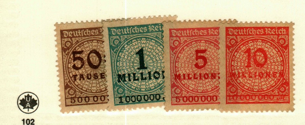 Germany #255-6,280-1 MNG