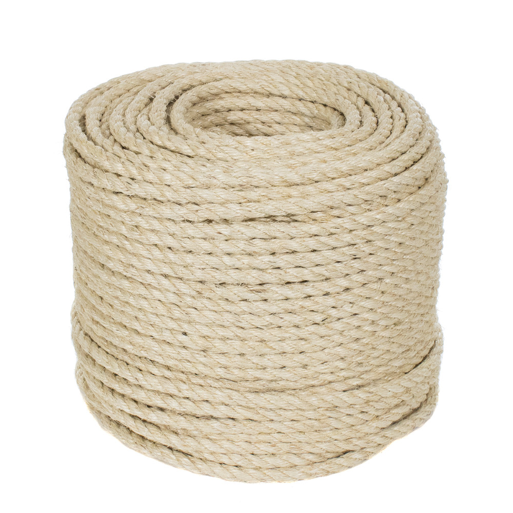 GOLBERG All Natural Sisal Rope - Crafting, Rugs, Cat Toys & More - Pet Safe Cord