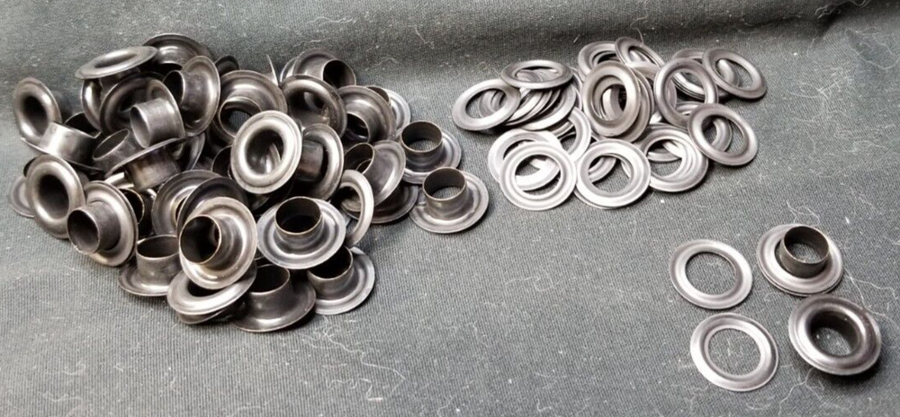 Uxcell 50 Set 7.5mm Hole Copper Grommets Eyelets Black