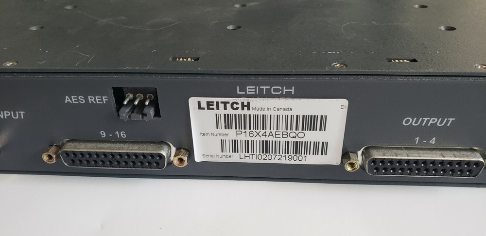 Leitch P16X4AEBQO Compact Panacea Router 16X4 Audio Video Processor System