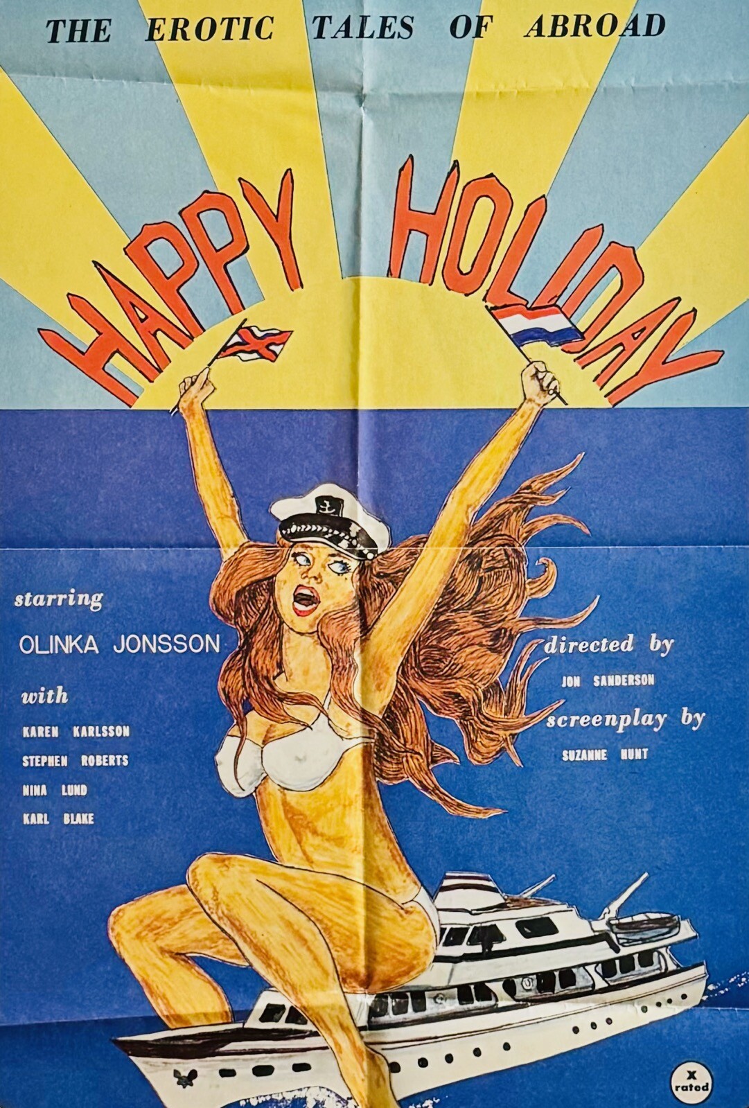 Happy Holiday (1979) Original One Sheet Movie Poster – Excellent **Adult**