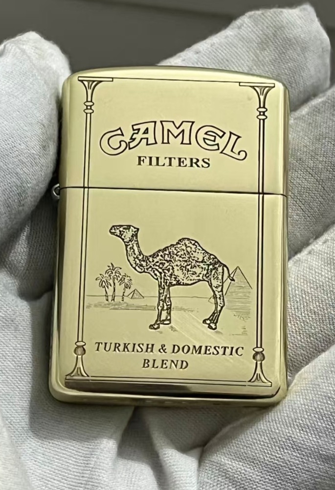 Zippo Lighter CAMEL BOX GOLD + New Box