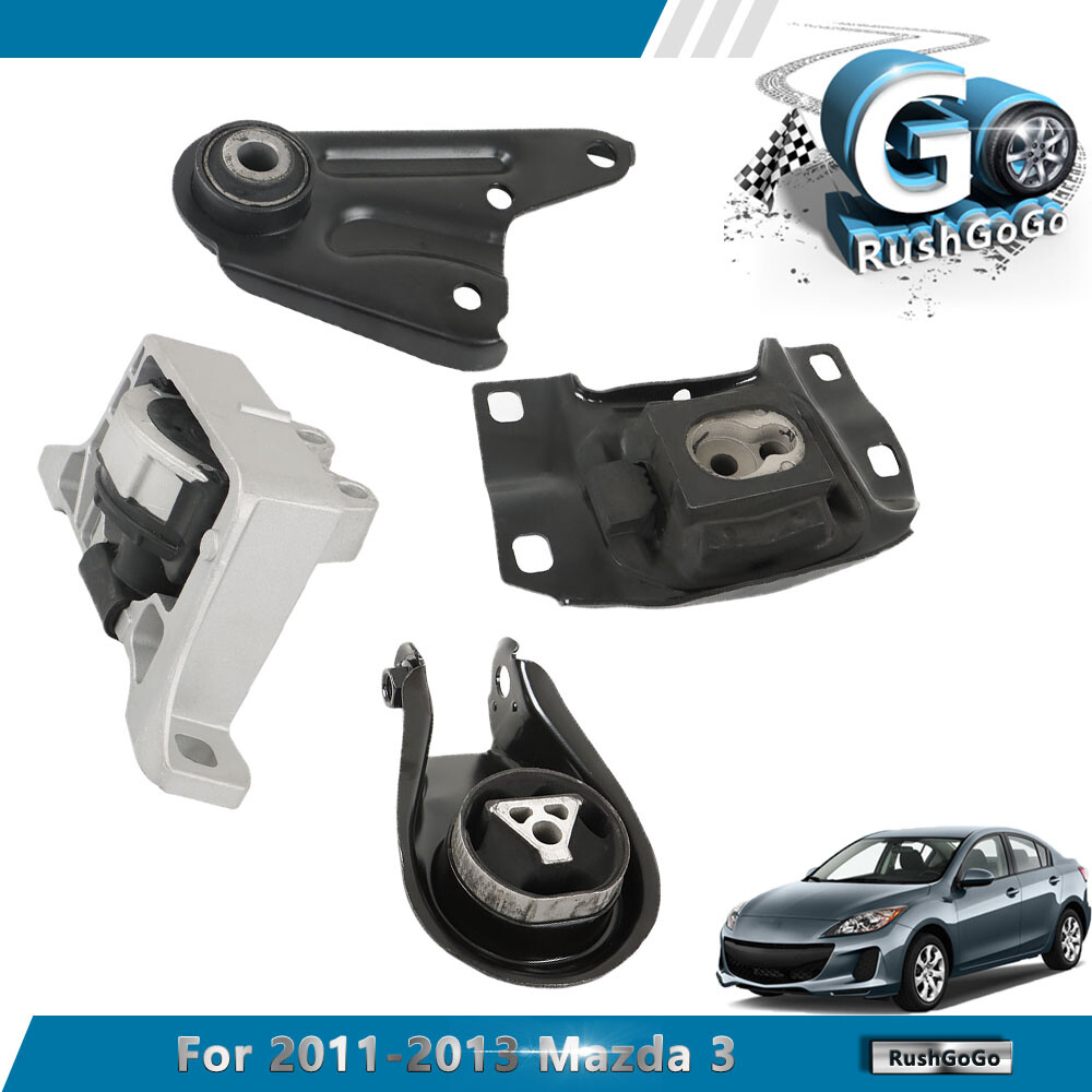 Set For 2011/2012/2013 Mazda 3 L4 2.0L 4Pcs Engine Motor Mounts Auto Trans Mount