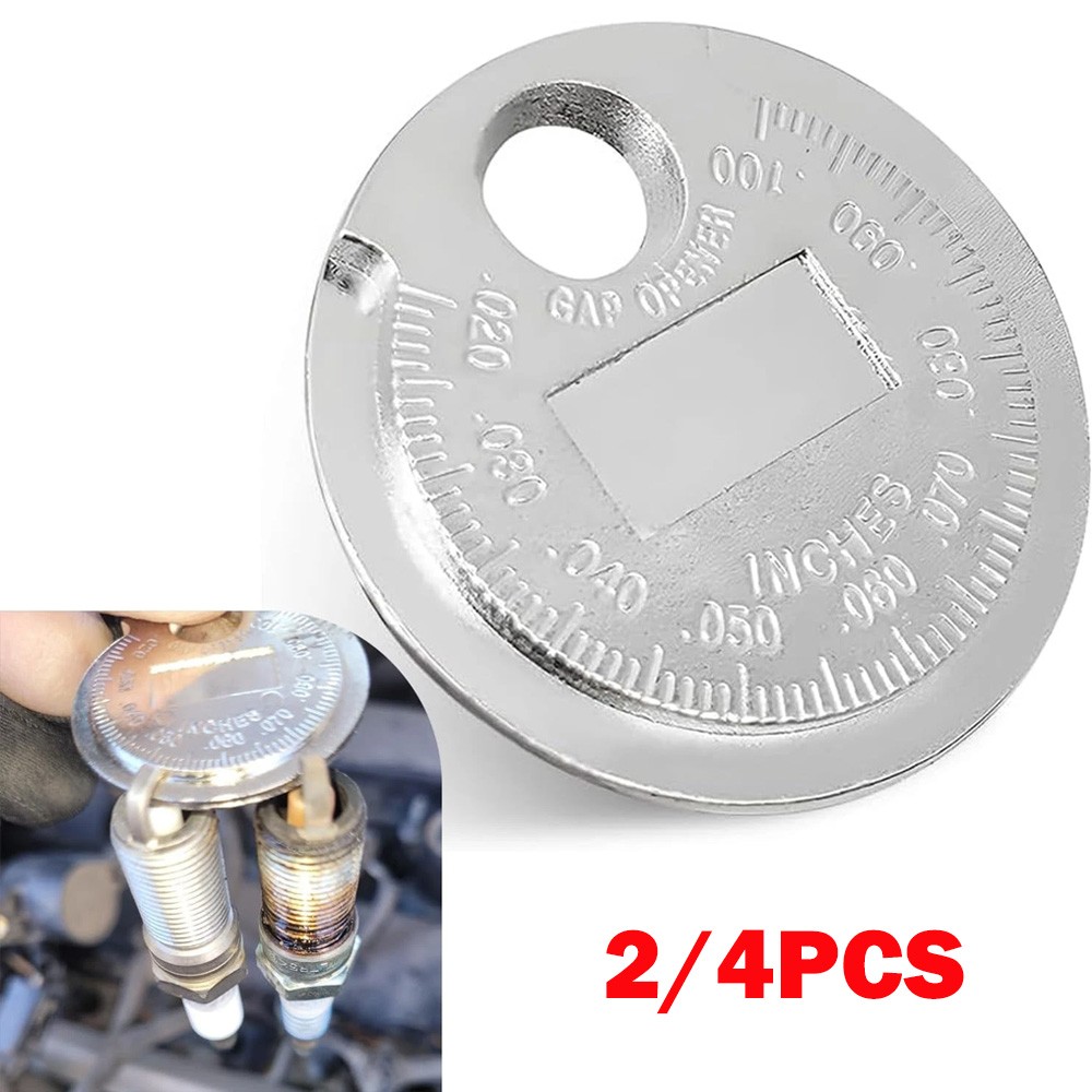 2/4x Spark Plug Gap Tool Gapper Gauge Universal Car Engine Tuner Mechanic Tools