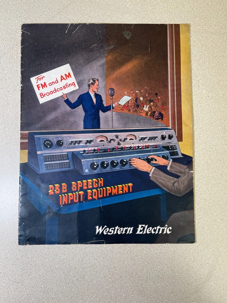 Western Electric 25B Speech Input Equipment Brochure