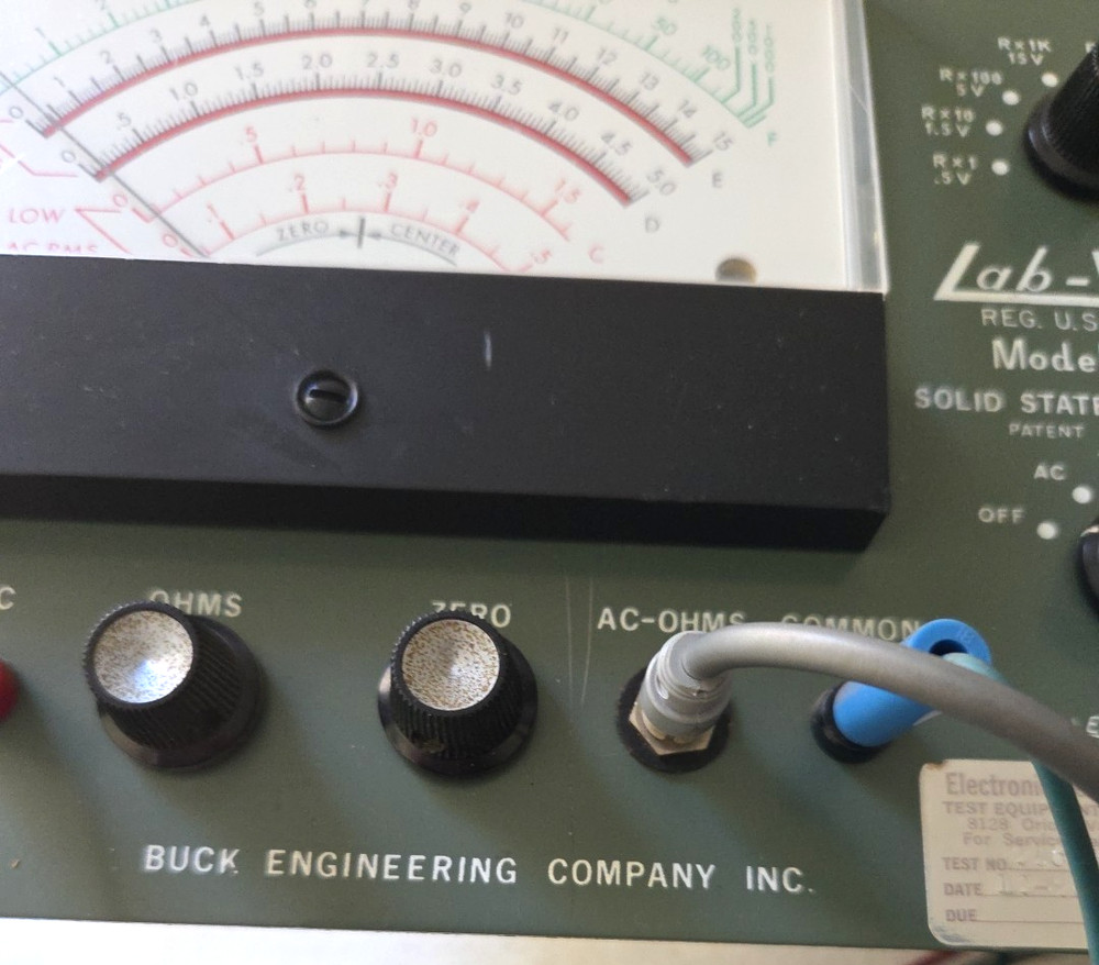 * WORKING Lab-Volt Model 280B Solid State Meter Panel analog FET multimeter-RARE