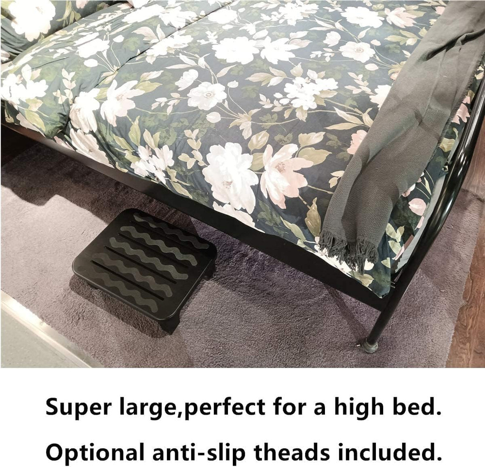 Solid Wood Bed Step Stool Super Large/Bedside Steps for High Beds/Solid Wood Sup