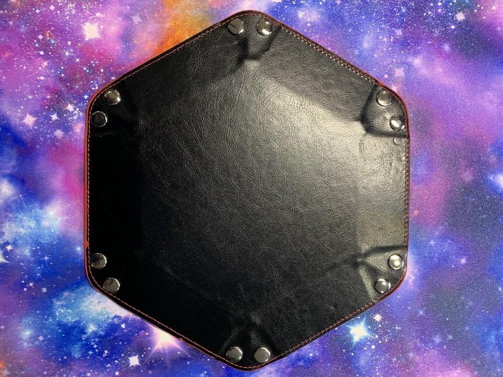 Wargaming 6 Sided Dice Tray - Red Suede Effect
