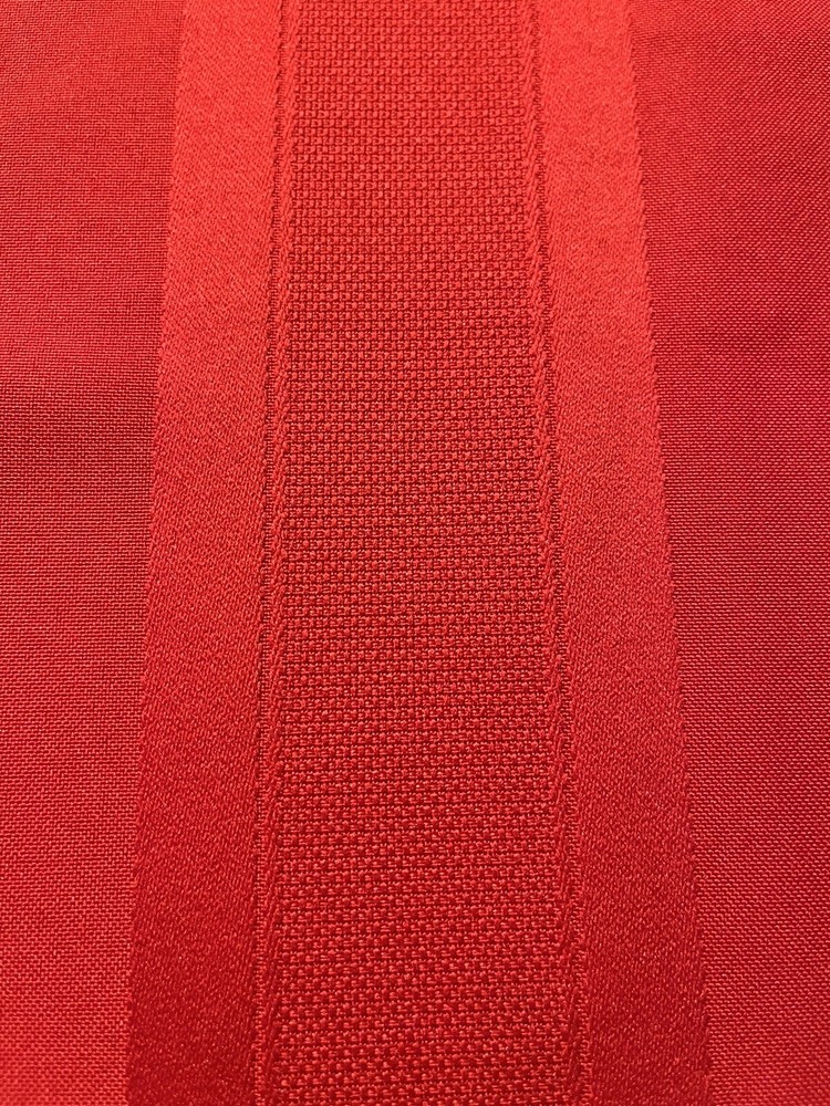 Christmas Red Rectangle Tablecloth Has Red Stripes