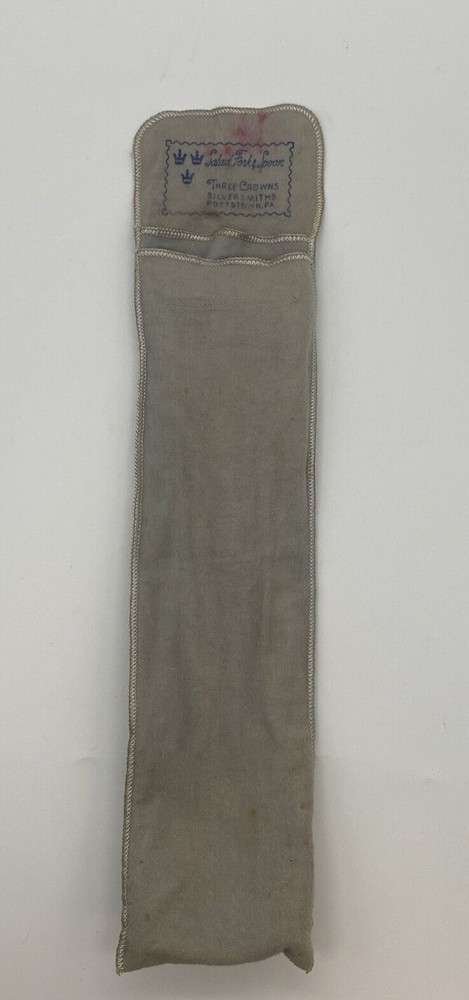 Three Crowns Silversmith Ingrid Silverplate Salad Serving Fork and Spoon Set