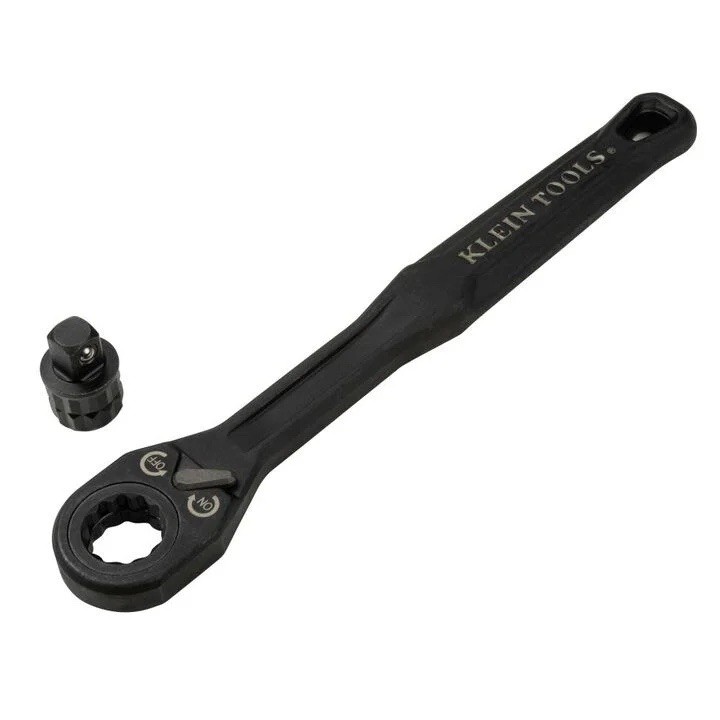 Klein Tools 65408ADP KNECT (M) Pass Thru Ratchet & 3/8" Drive Socket Adapter Set