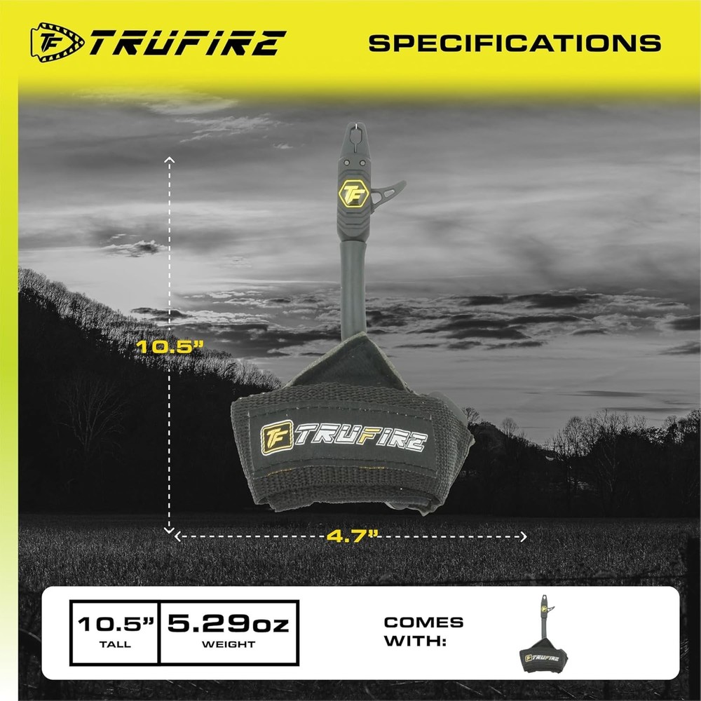Durable Black Wrist Strap Archery Release - Adjustable Trigger & Padded Comfort
