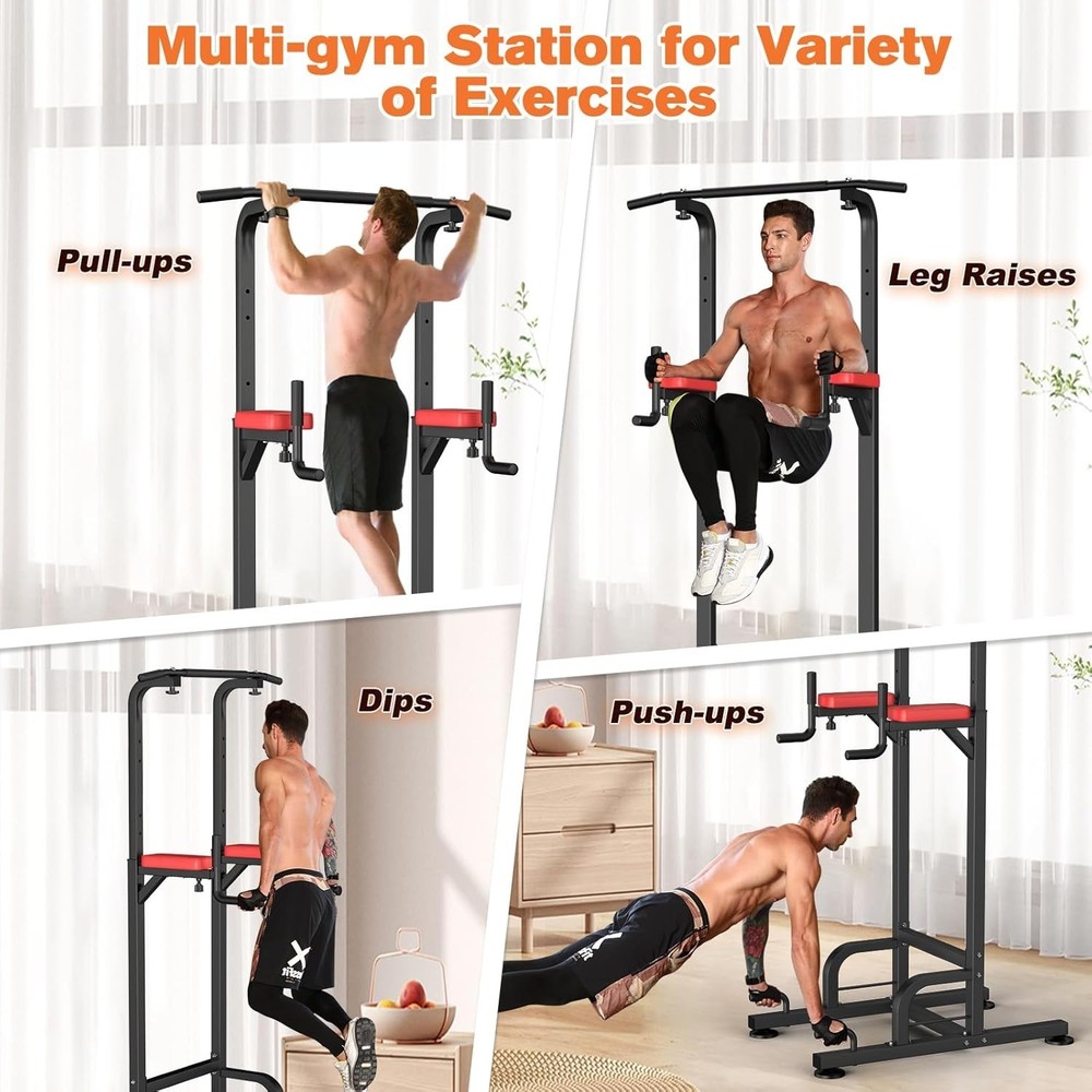 Multifunctional Pull Up Bar Station, 400 lb Weight Capacity