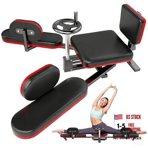 Leg Stretcher, 220LBS Stretcher Machine,200° Adjustable Split Machine for Red