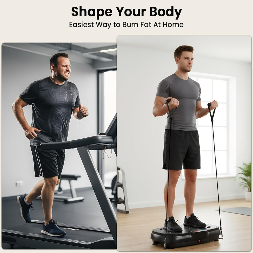 Vibration Plate Exercise Machine, 400Lbs Shake Plate Whole Body Workout