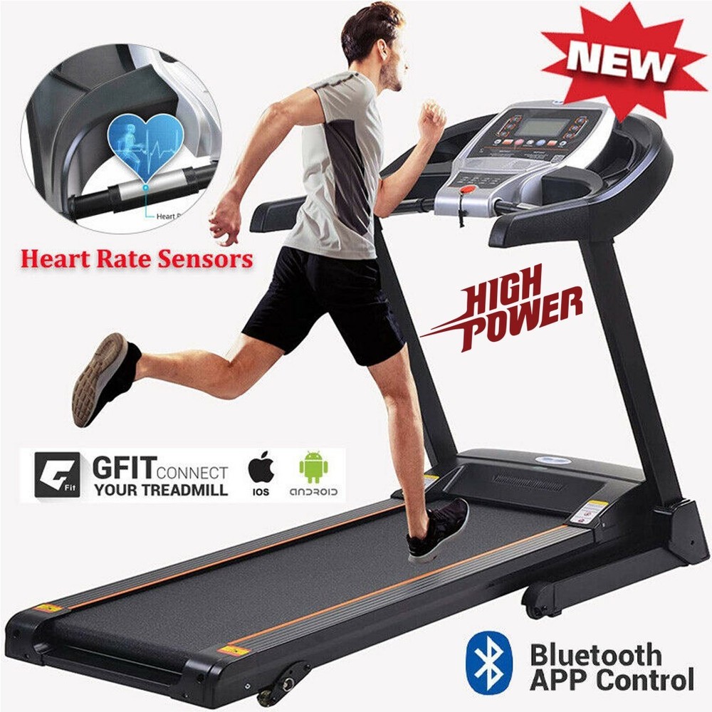 Treadmill Folding Heavy Duty Running Machine with Manual/Auto Incline Excercise@
