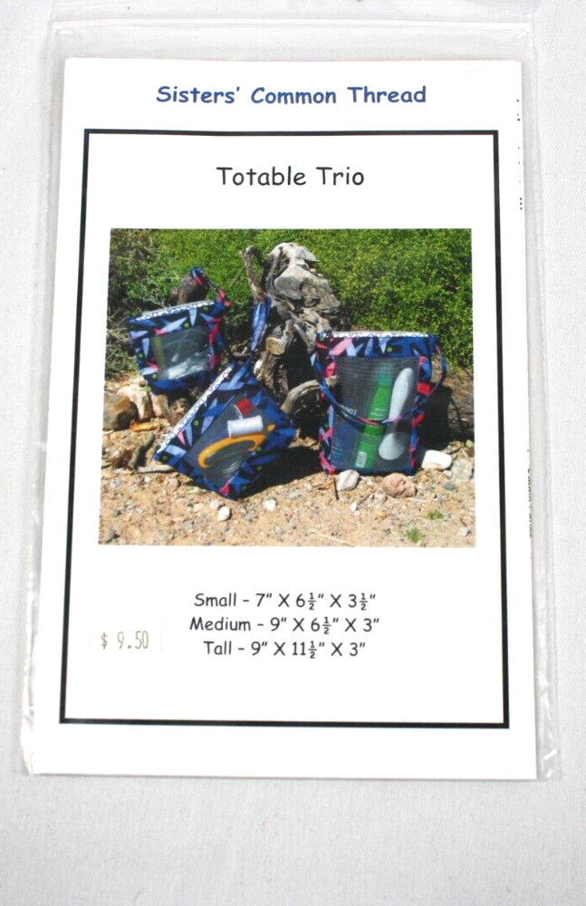 Totable Trio Purse Pattern by Sister's Common Thread Pet Screen