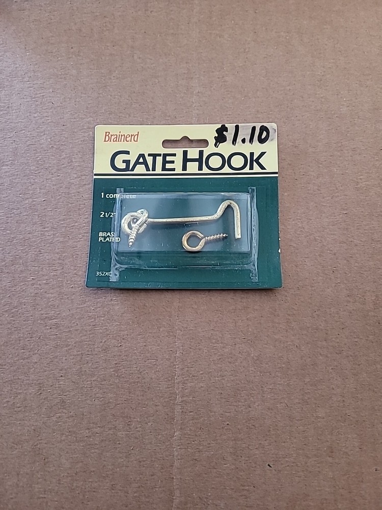 Brainerd Gate Hook Screen Hook & Eye.2-1/2". New Old Stock