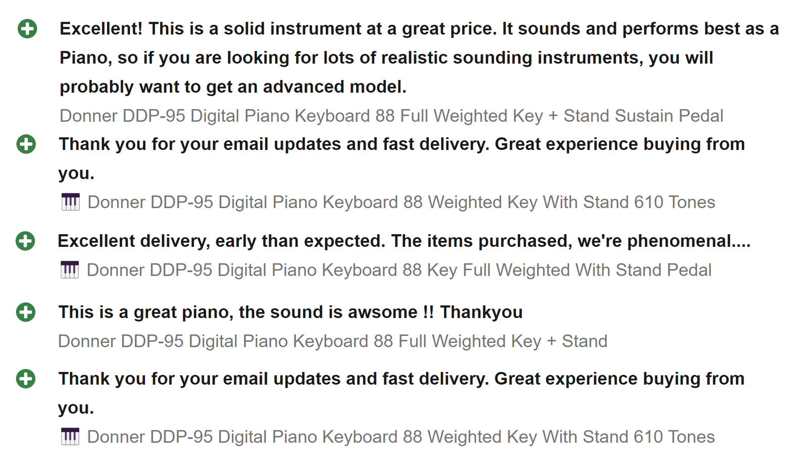 Donner DDP-95 88-Key Weighted Digital Piano with Stand Pedal