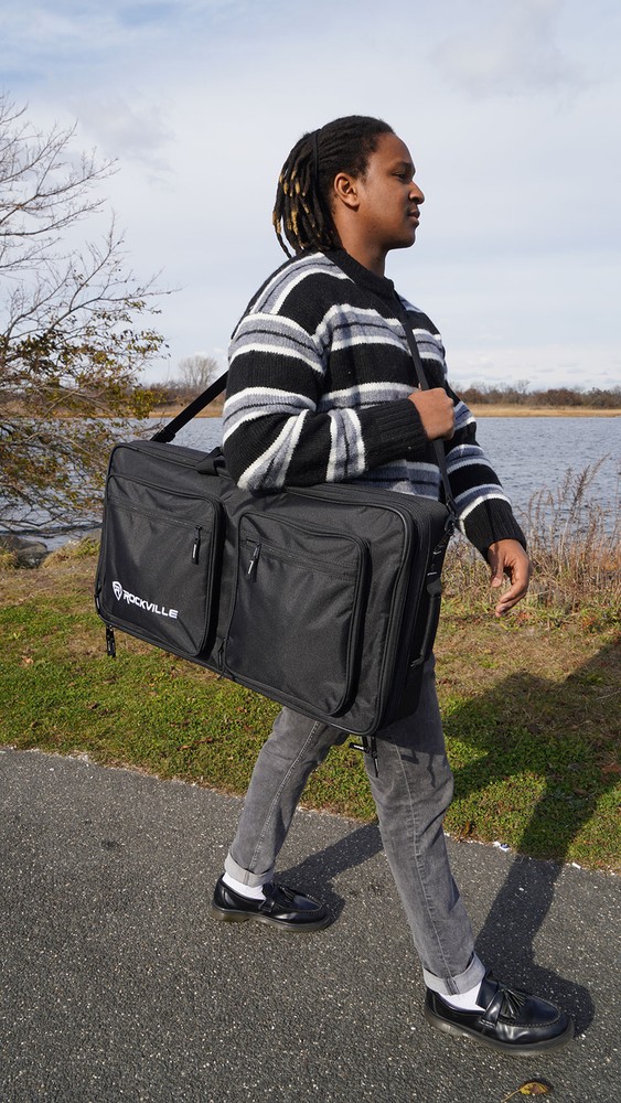 Rockville DC27 Padded DJ Bag Backpack Fits Sequential Pro 3
