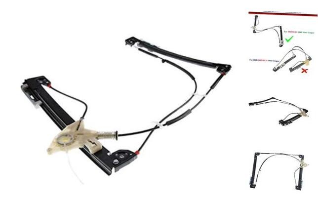 Power Window Regulator Without Motor for Mini Cooper R52 Front Driver Side