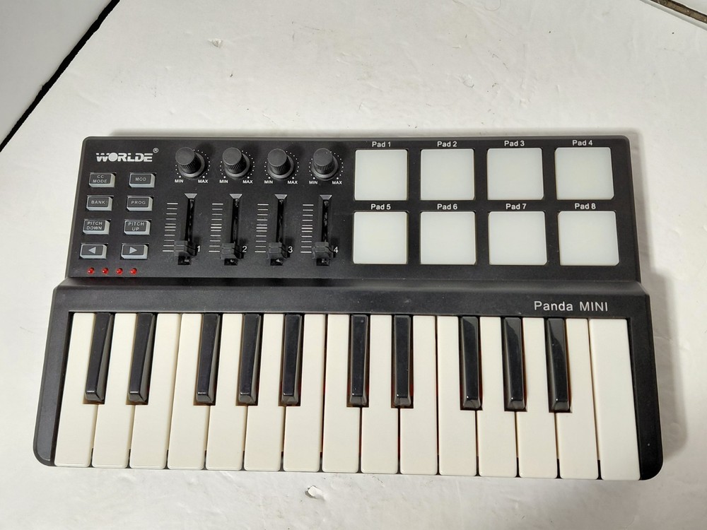 Worlde Panda Mini USB MIDI Keyboard Controller - Tested