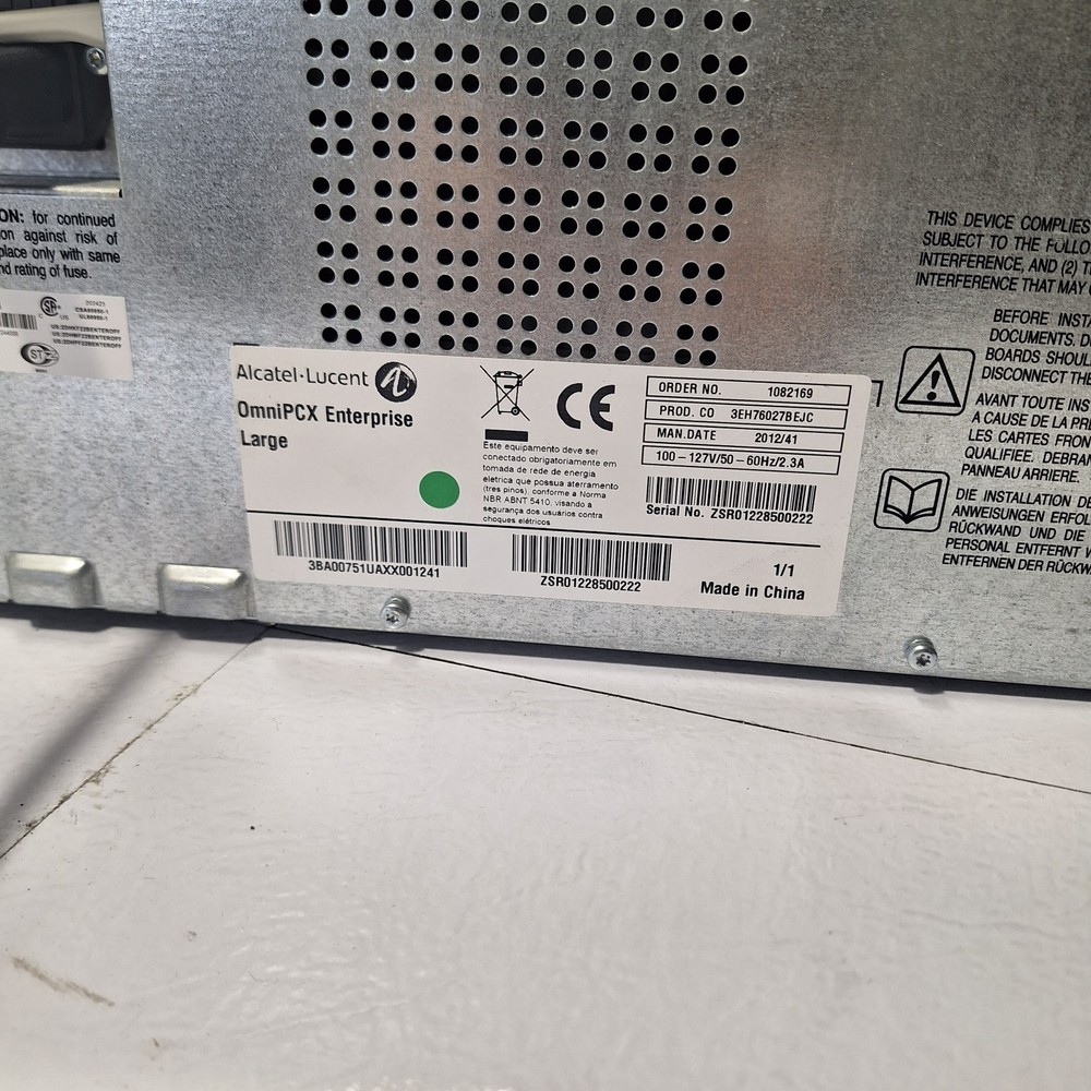 Alcatel-Lucent OmniPCX Enterprise Large Communication Server 3EH76027BEJC