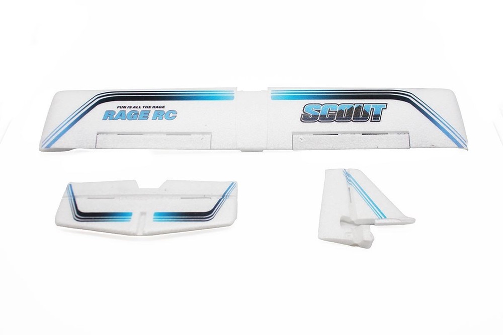 Rage R/C - Printed Main Wing and Tail Set; Scout
