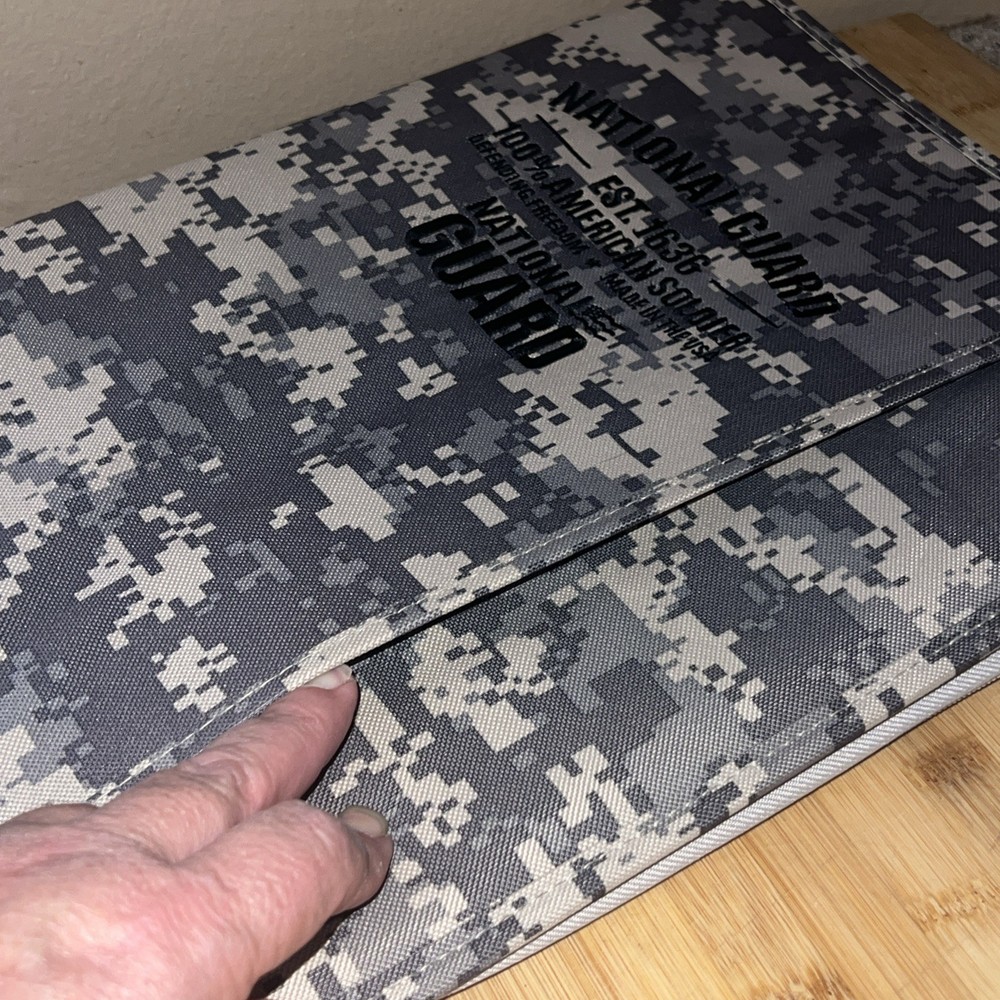 National Guard Zippered Notebook Folder Organizer Digital Camo