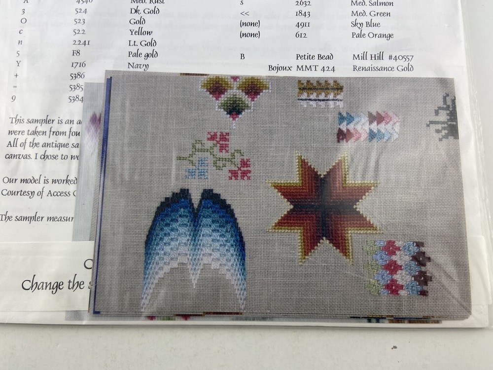 The Samplar Workes Victorian Berlin Work Sampler Needlepoint Pattern Cross Stitc