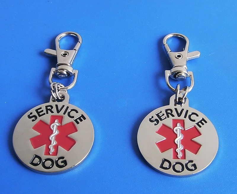 Service Dog Emotional Support Animal ESA Collar Tag Two Sided ALL ACCESS CANINE™