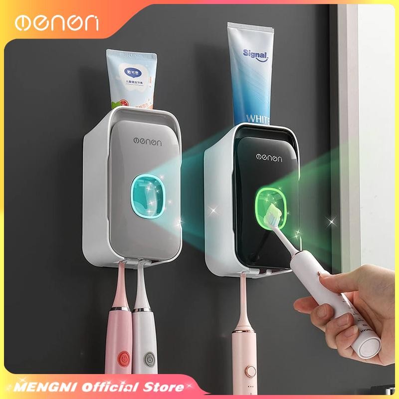 Mengni Automatic Toothpaste Dispenser & Toothbrush Holder – Wall-mount 🪥