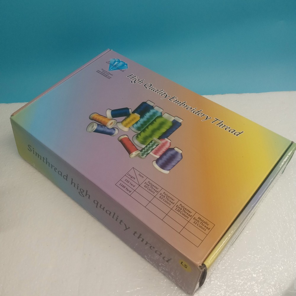 Simthreads 28 Variegated Colors Embroidery Machine Thread 1100 Yards Each