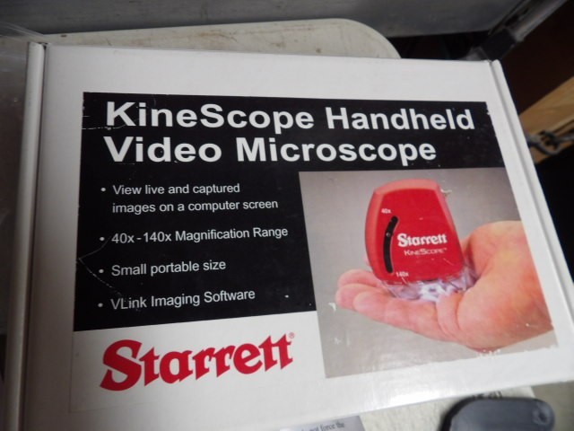 STARRETT Kinescope-IR-Vlink Hand Held Video Microscope New