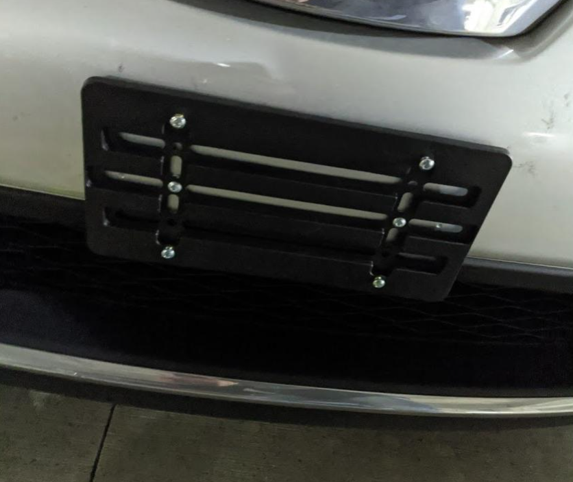 License Plate Tag Holder Mounting Relocator Adapter Bumper Kit Bracket for VW