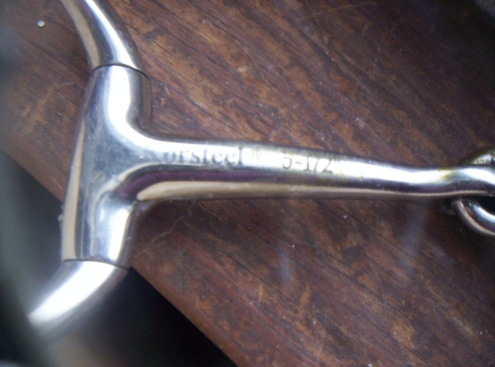Used Korsteel Stainless Eggbutt Snaffle Bit 5 1/2" mouth