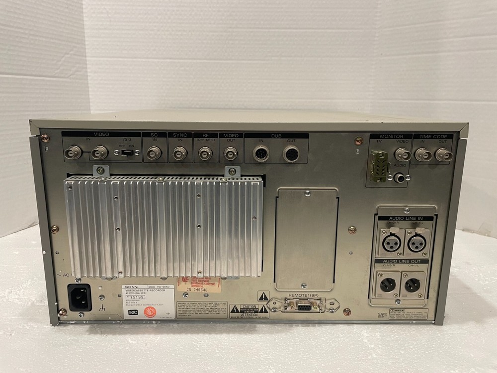 SONY VO-9850 U-MATIC SP