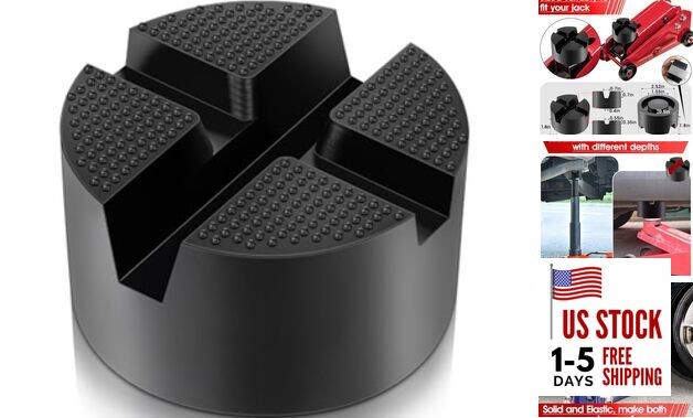 Floor Jack Pad,Universal Thickened Rubber Pinch Weld Jack Adapter Pad/Puck,
