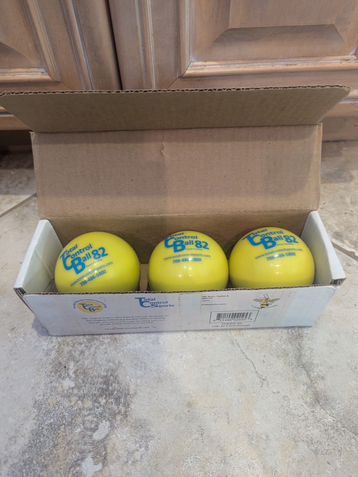 TOTAL CONTROL BALL TCB 82 Softball Weighted Training Hitting Batting Aid ~ 3 PK