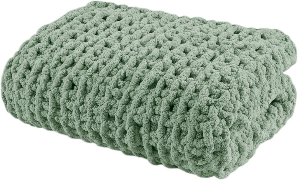 Chenille Chunky Knit Handmade Throw Blanket Luxuriously Soft Gift Blankets