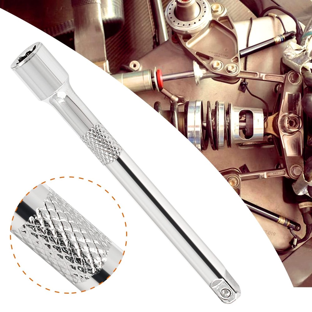 4Pcs Drive Socket Extension Set (Cr-V) Steel Socket Extension Set with Mirror...