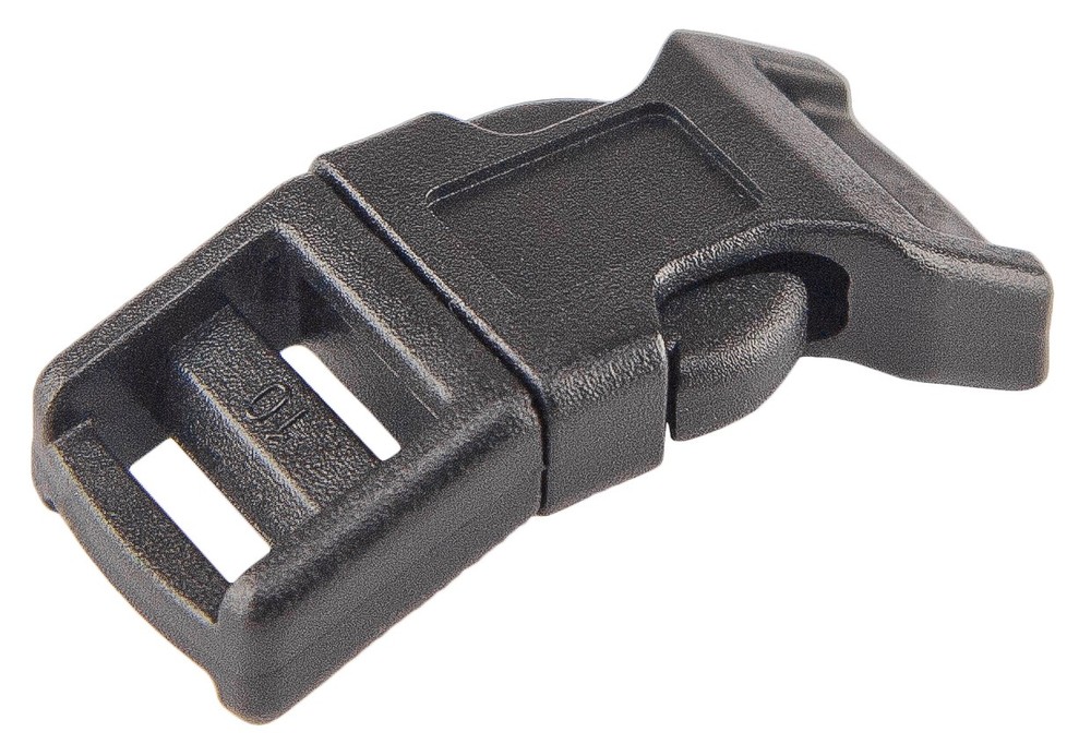 10 - 1/2 Inch Contoured Side Release Plastic Buckles