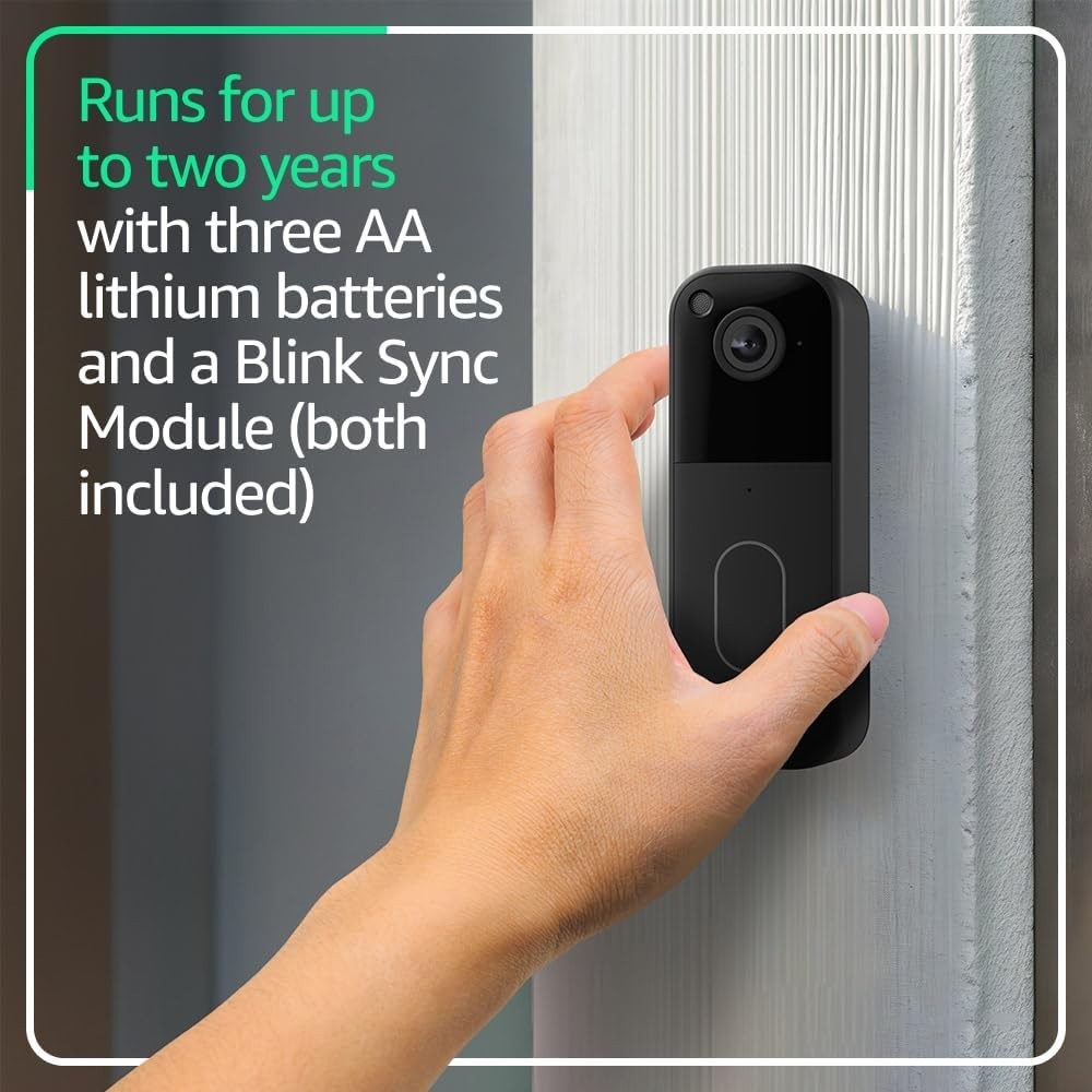Blink Video Doorbell with Sync Module Core + Amazon Echo Show 5 3rd Gen 5.5 inch